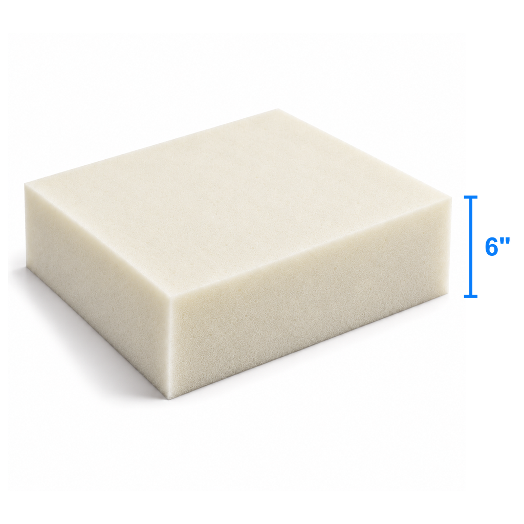 AuraLite foam sheet measured thickness 6 inch