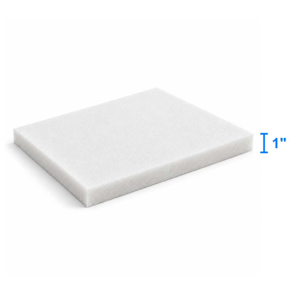 AuraCore foam sheet measured thickness 1 inch