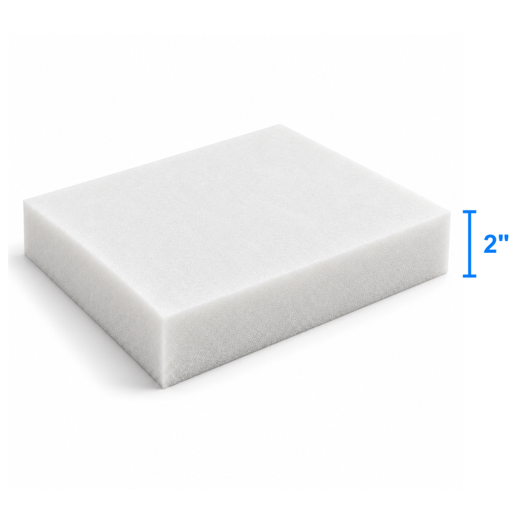 AuraCore foam sheet measured thickness 2 inch