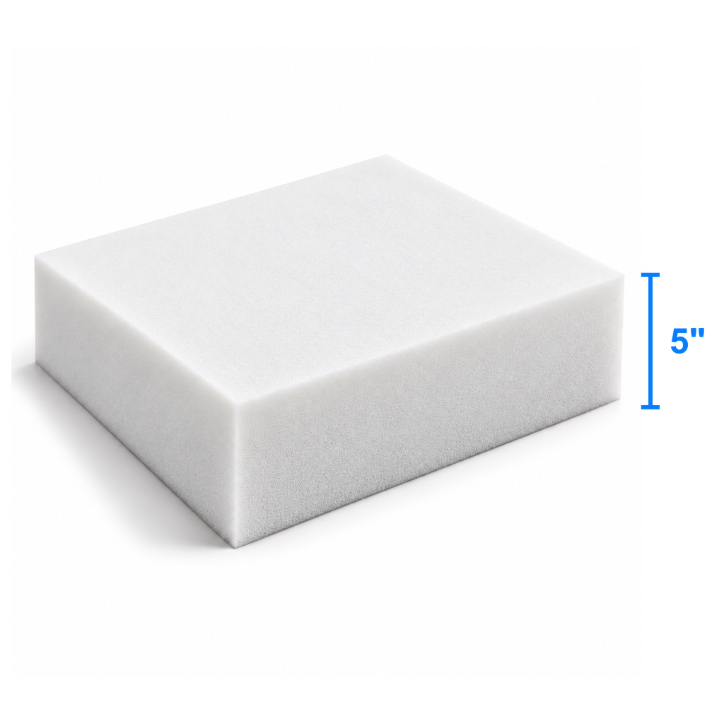 AuraCore foam sheet measured thickness 5 inch