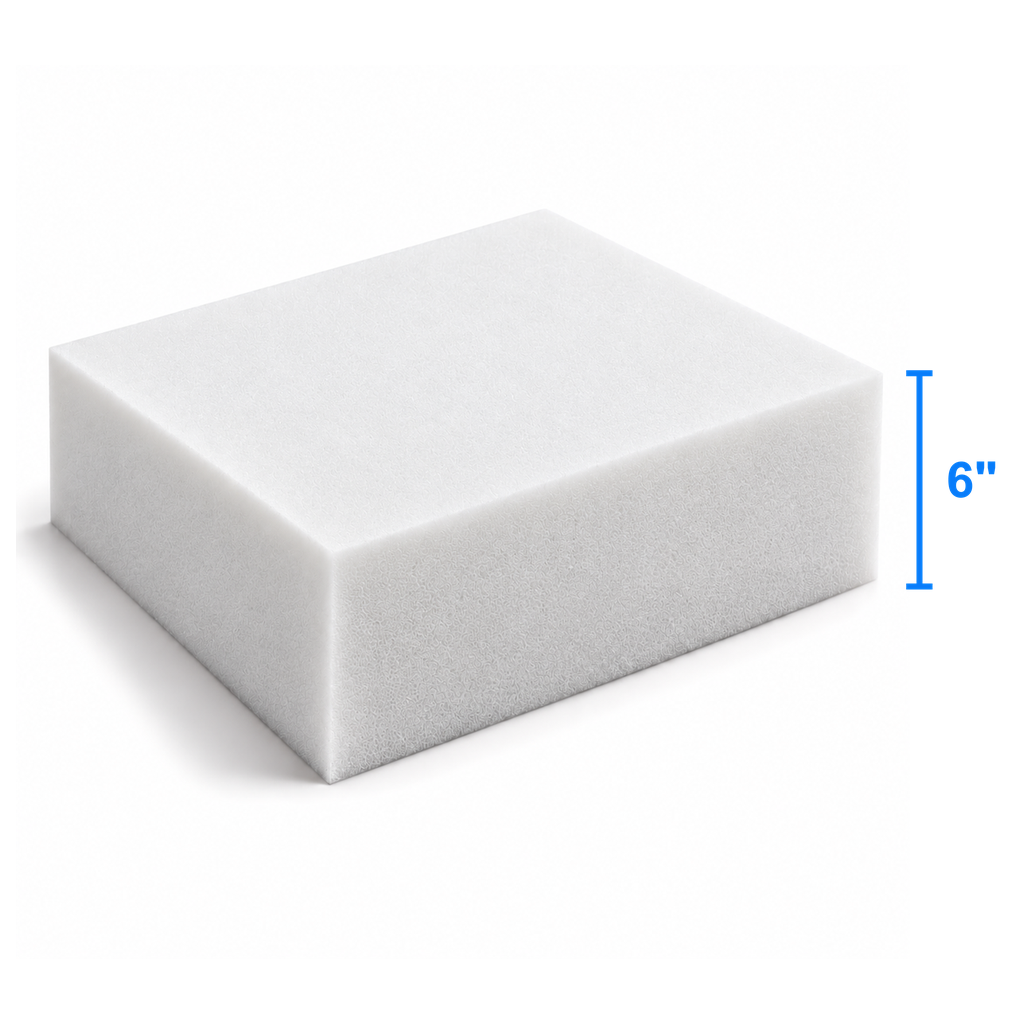 AuraCore foam sheet measured thickness 6 inch