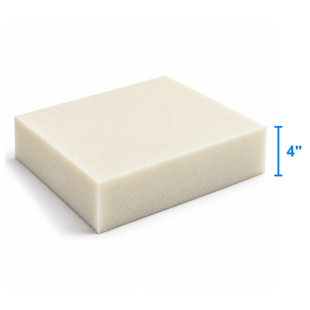 AuraLite foam sheet measured thickness 4 inch