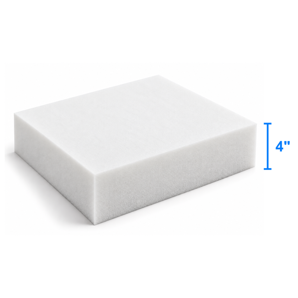 AuraSelect foam sheet measured thickness 4 inch