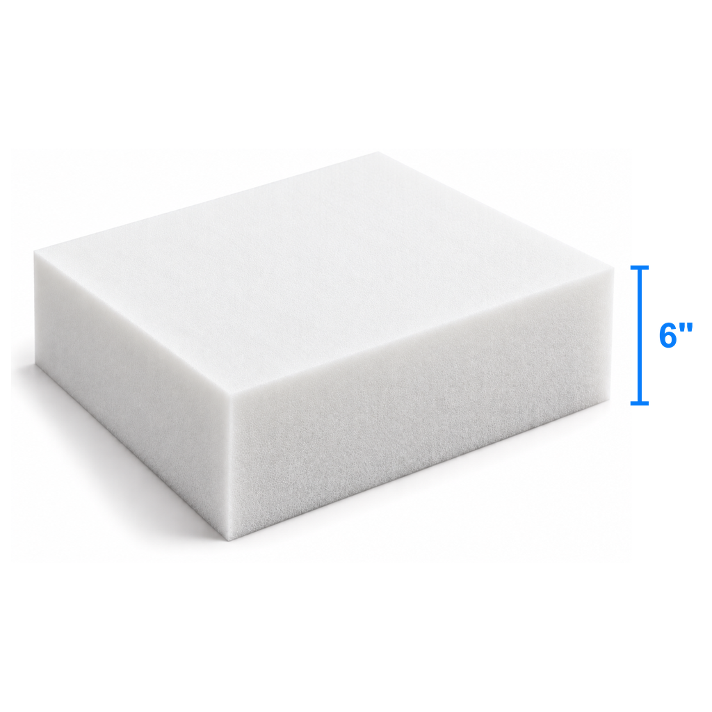 AuraSelect foam sheet measured thickness 6 inch