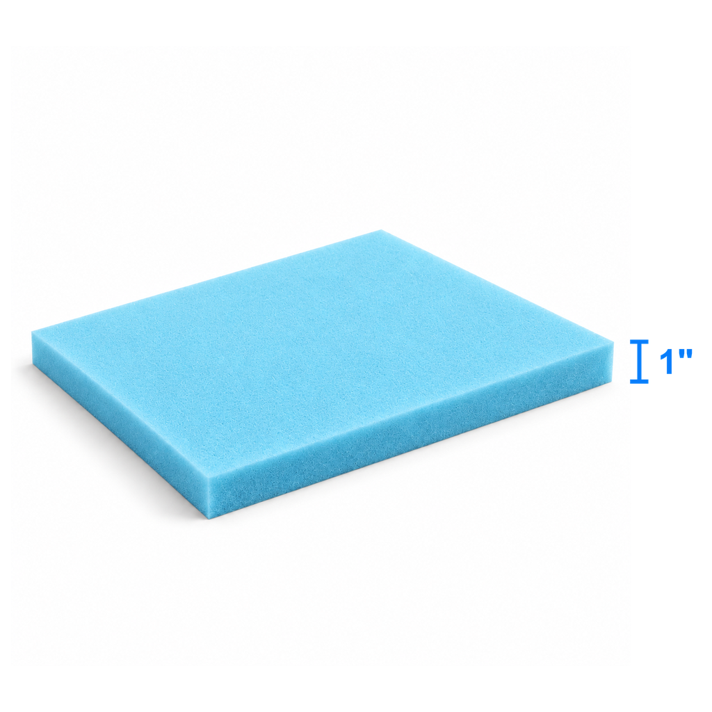 Azuva foam sheet measured thickness 1 inch
