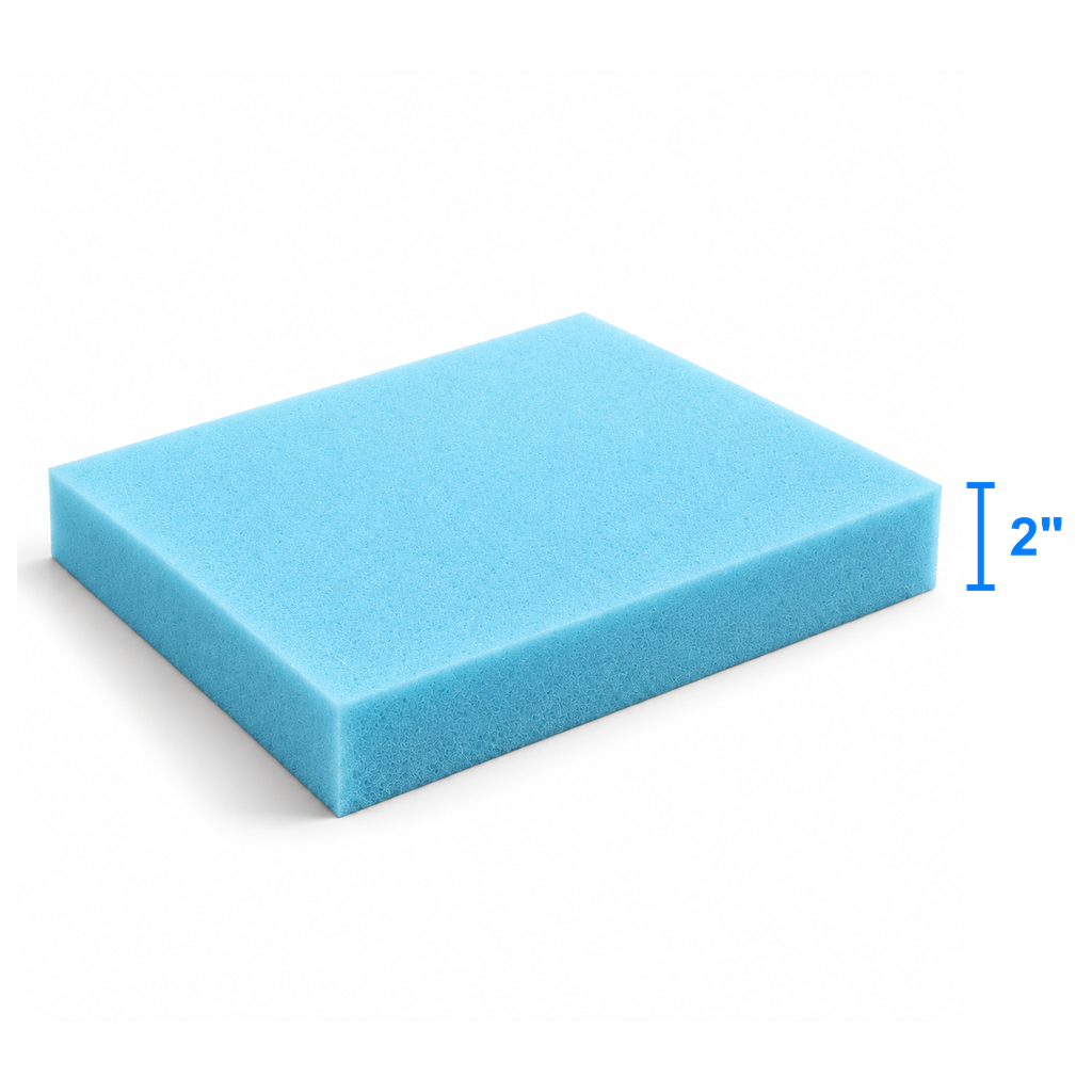 Azuva foam sheet measured thickness 2 inch