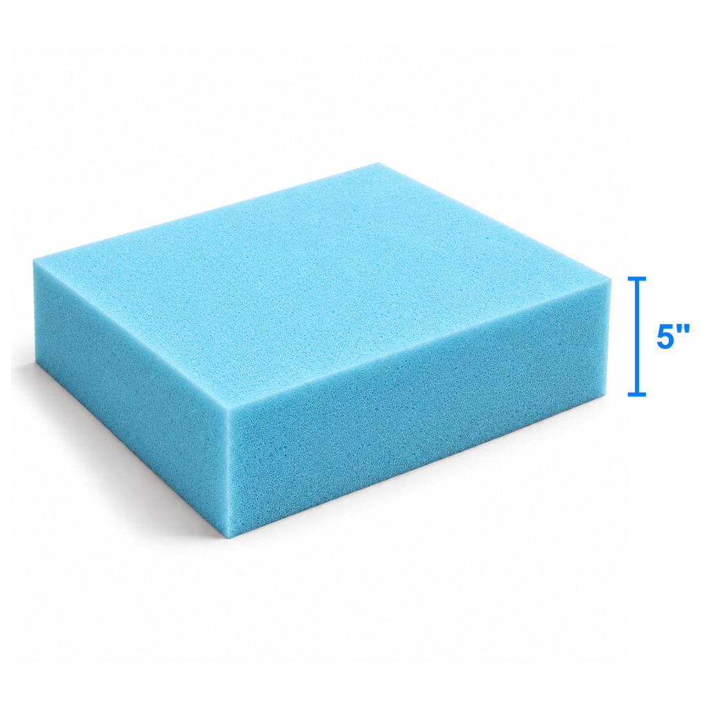 Azuva foam sheet measured thickness 5 inch