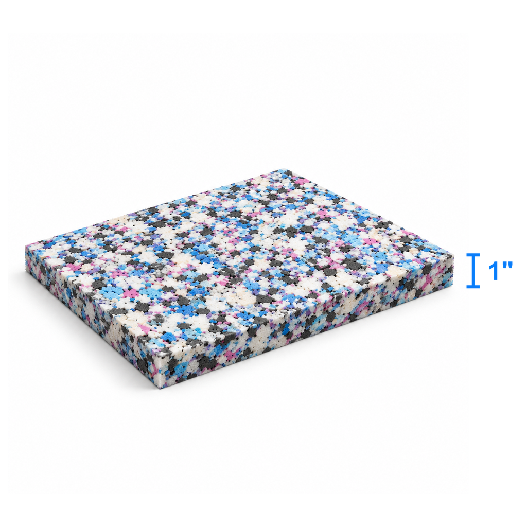 BedRock Light foam sheet measured thickness 1 inch