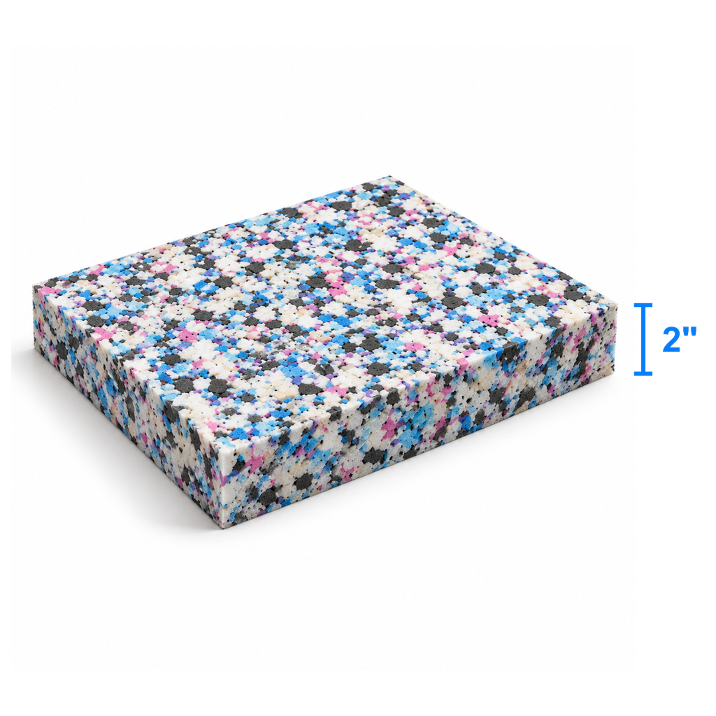 BedRock Light foam sheet measured thickness 2 inch