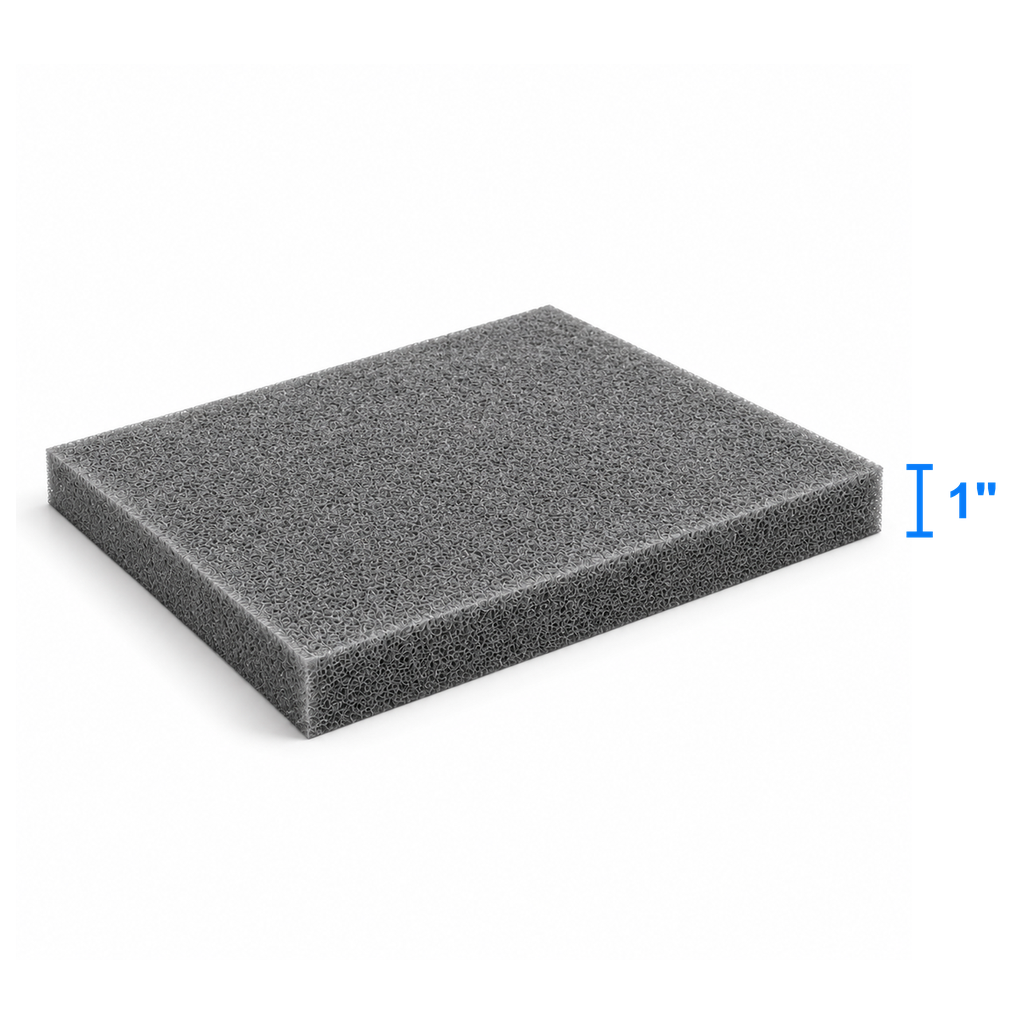 Carbon Light foam sheet measured thickness 1 inch