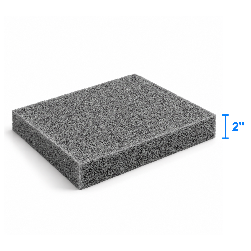 Carbon Light foam sheet measured thickness 2 inch
