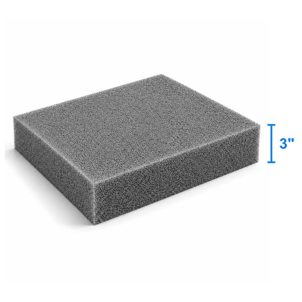 Carbon Light foam sheet measured thickness 3 inch
