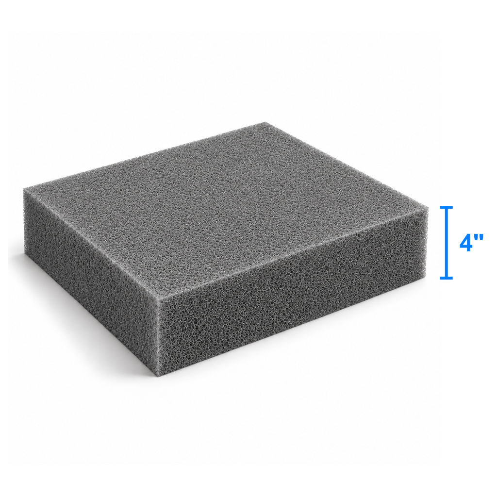 Carbon Light foam sheet measured thickness 4 inch