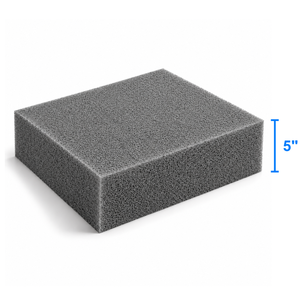 Carbon Light foam sheet measured thickness 5 inch
