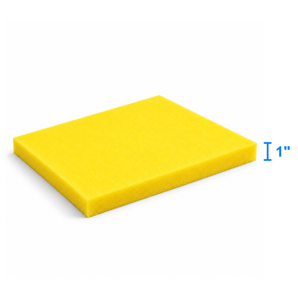 DuraPro foam sheet measured thickness 1 inch