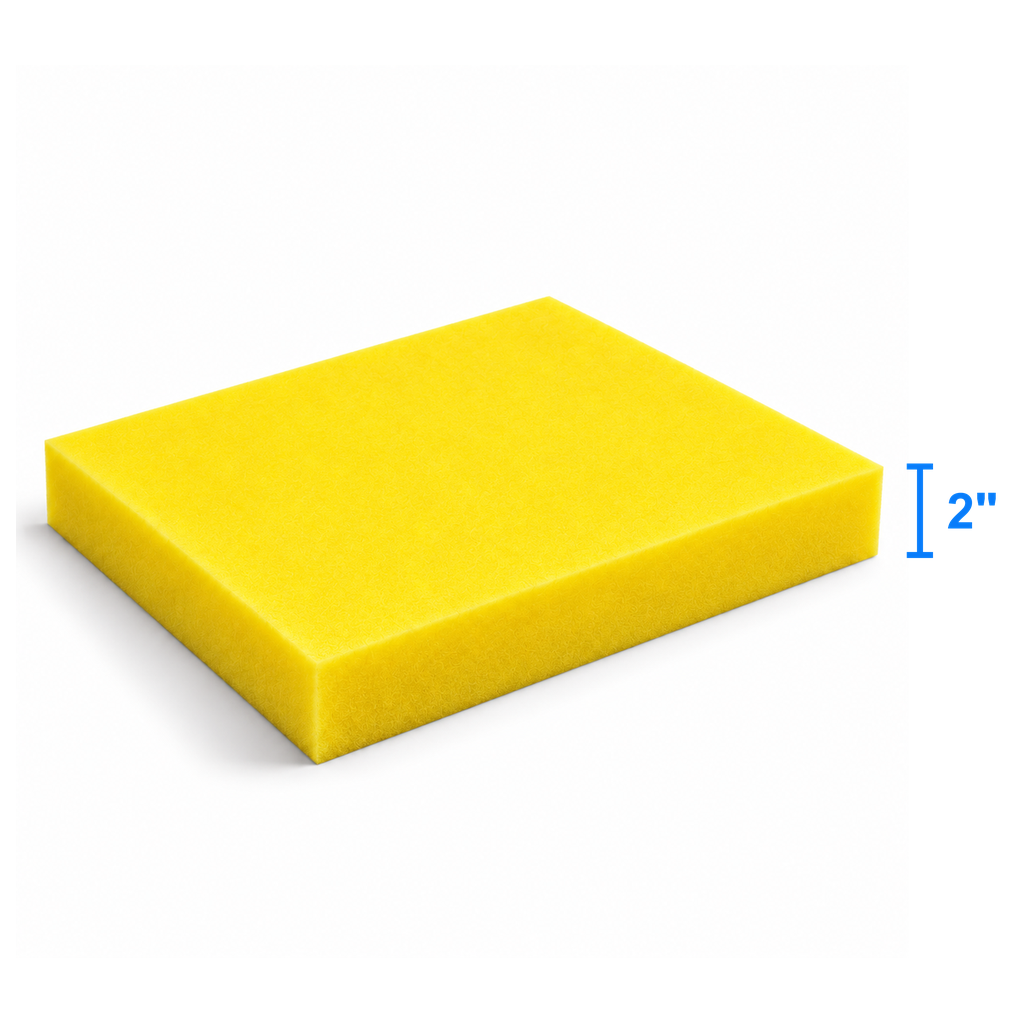 DuraPro foam sheet measured thickness 2 inch