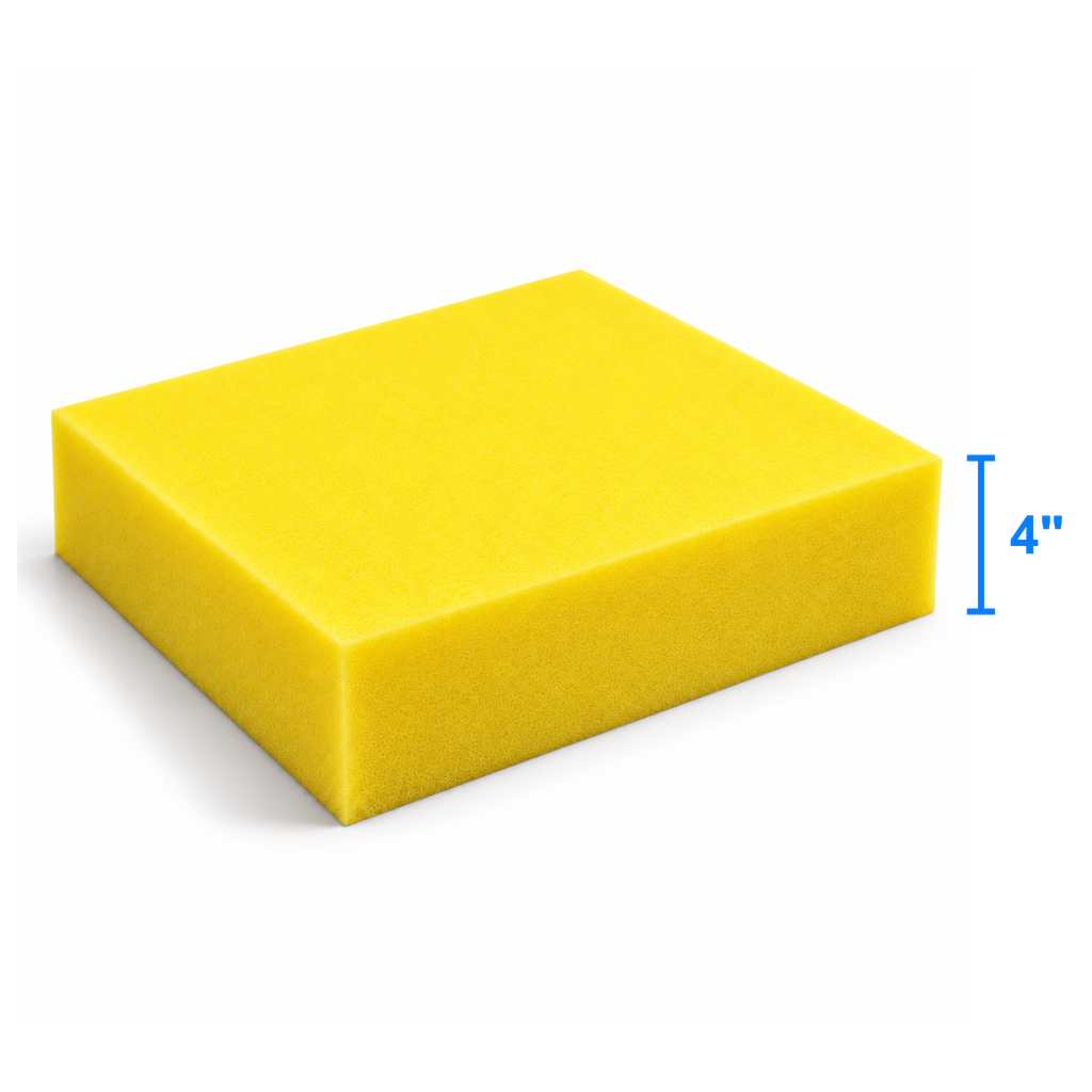 DuraPro foam sheet measured thickness 4 inch