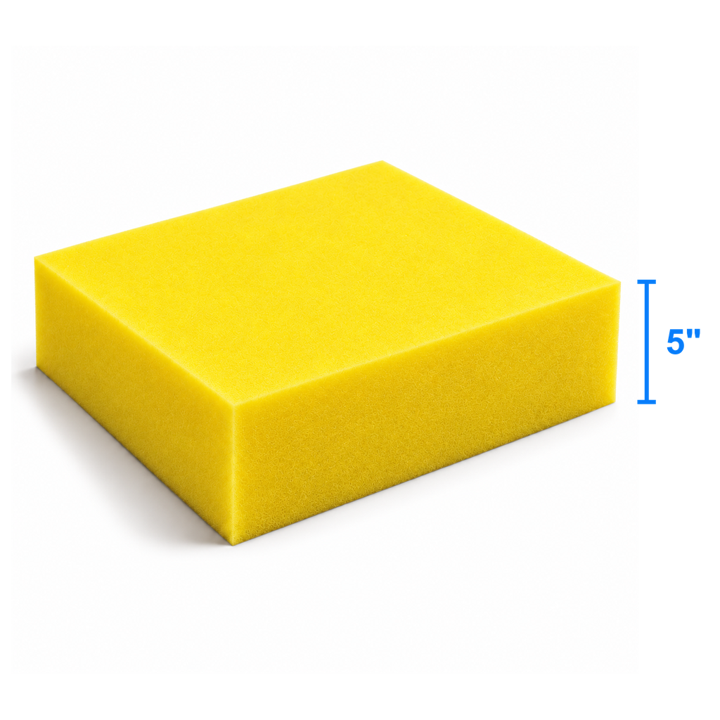 DuraPro foam sheet measured thickness 5 inch