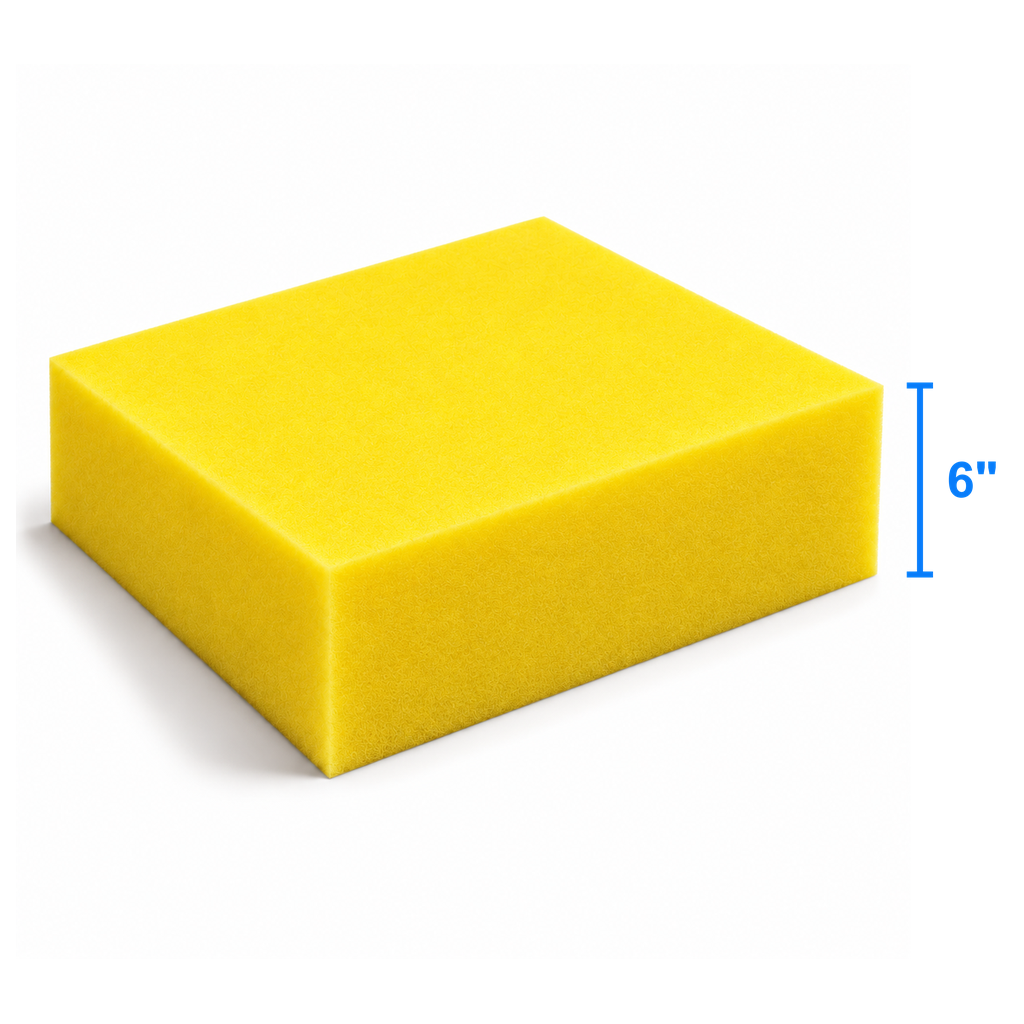 DuraPro foam sheet measured thickness 6 inch