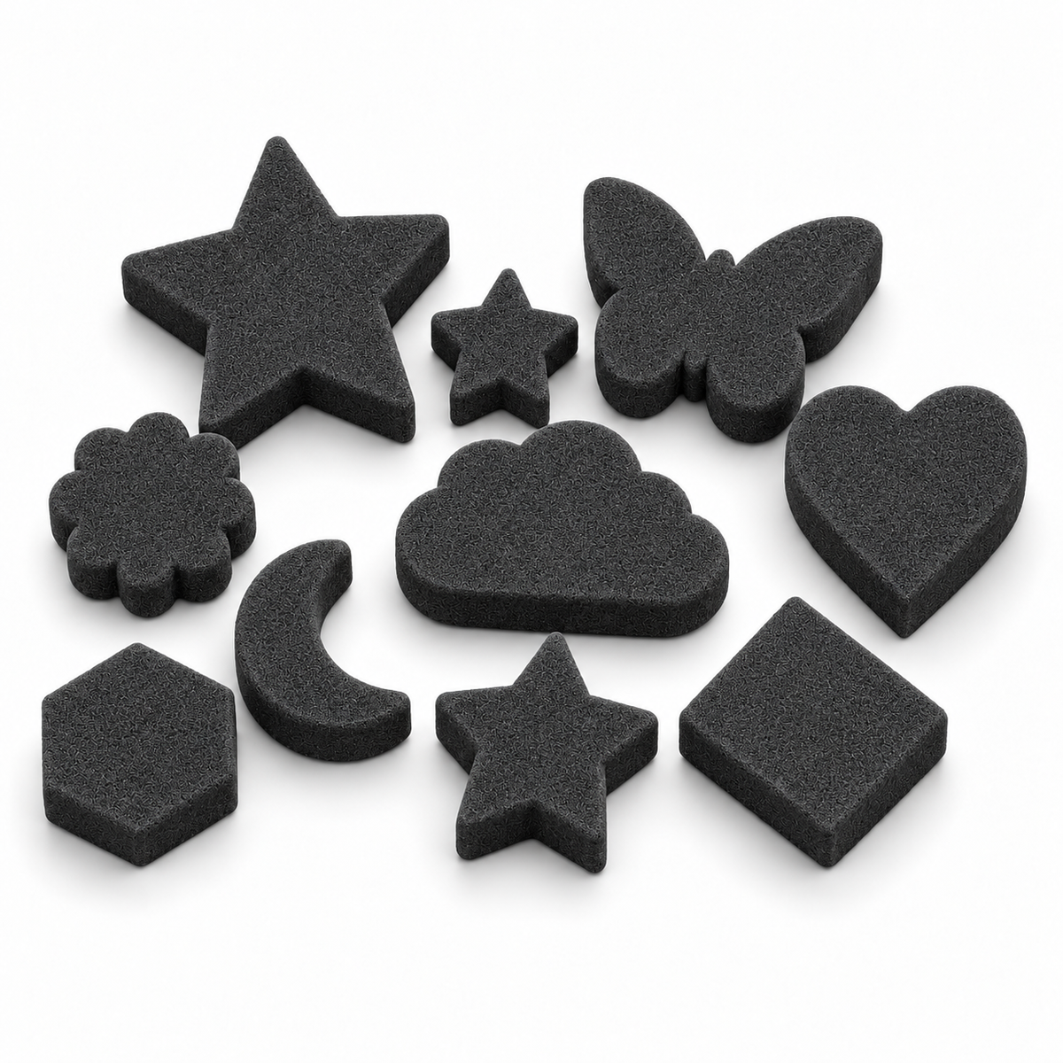 Carbon Dark foam in Patterns shape