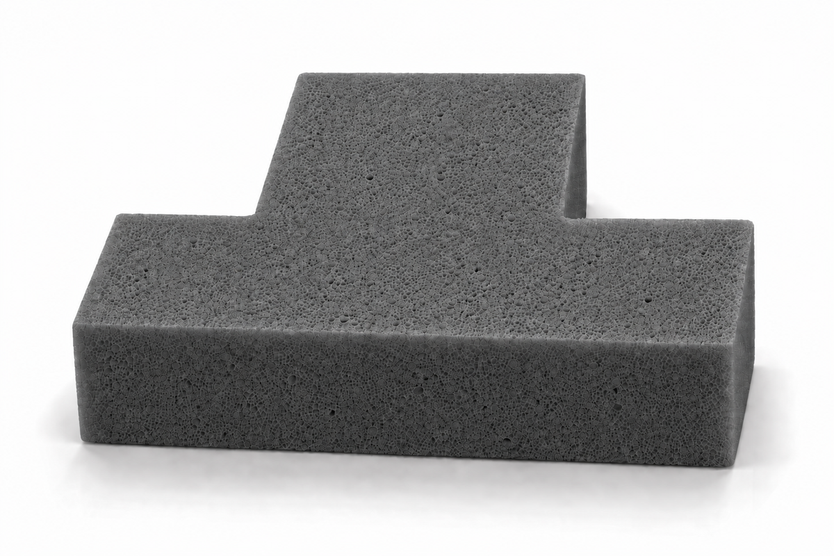 Carbon Light foam in T Cushion shape