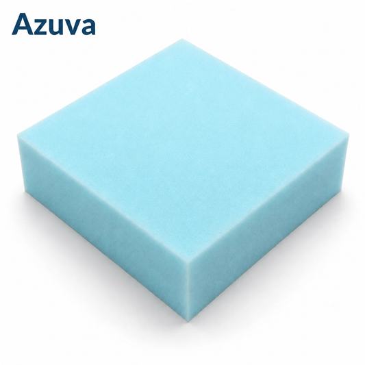 Azuva blue foam sample
