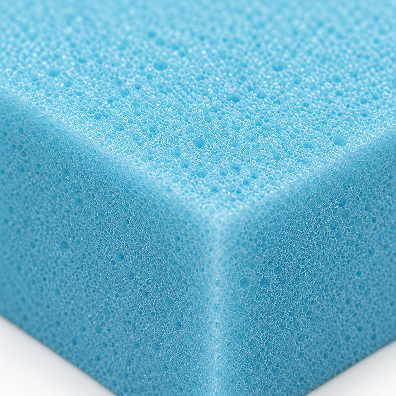 Azuva blue foam texture close-up