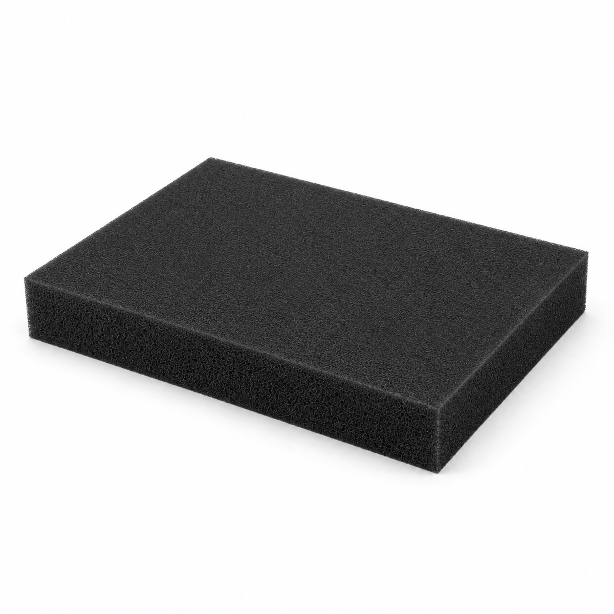 Carbon Dark charcoal foam sheet side view