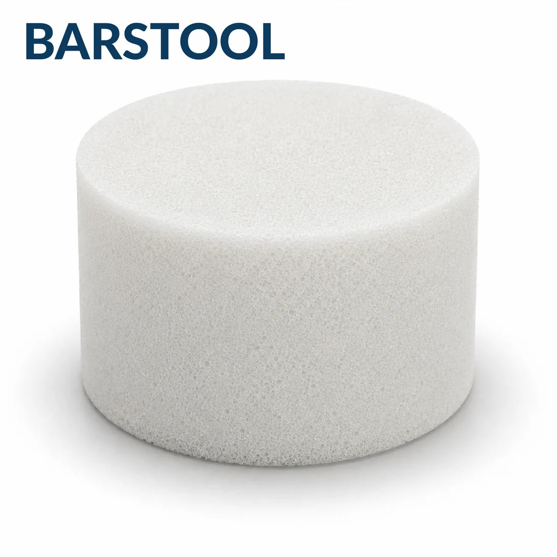 Custom barstool foam cushion shape