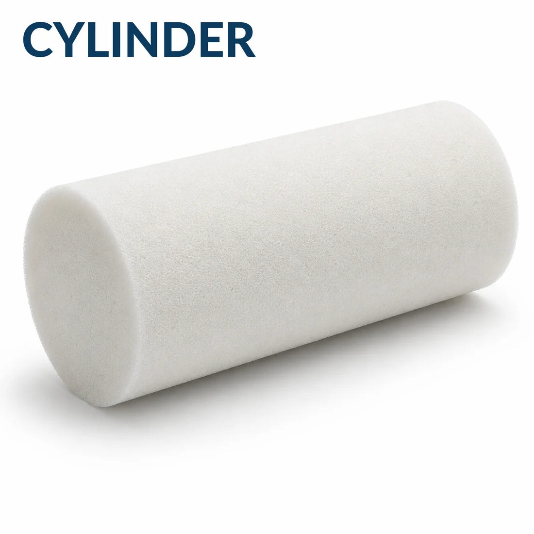 Custom cylindrical foam shape