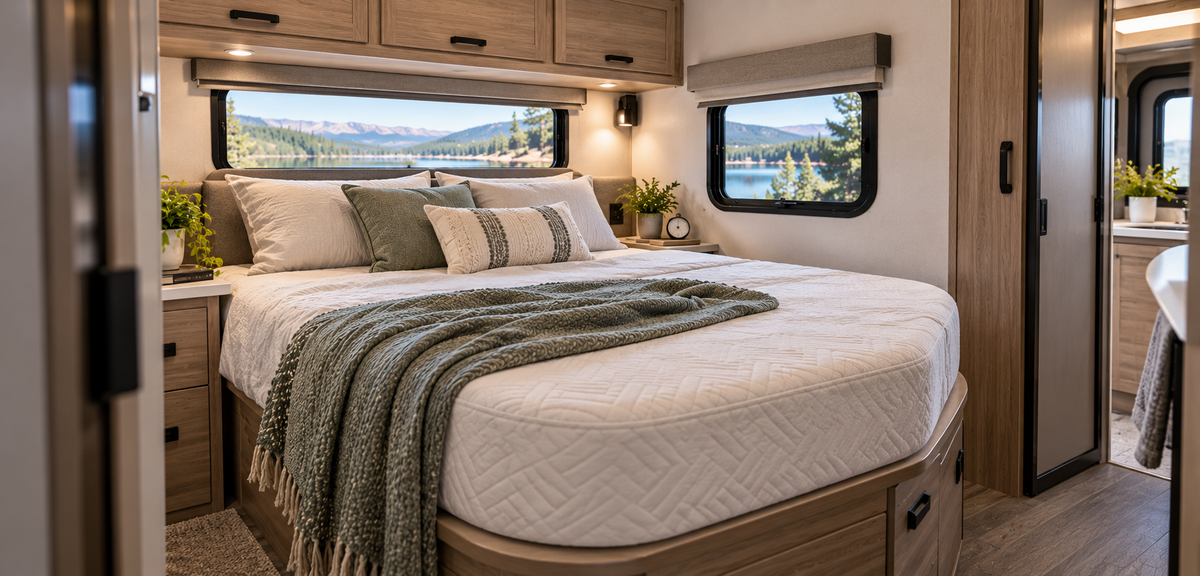 Replacement foam mattress for an RV sleeping area