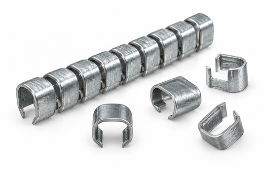 Metal upholstery cushion clips